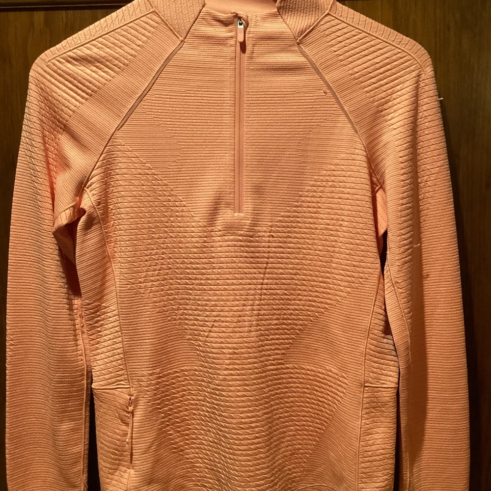 Lululemon Define Pullover size 6 orange colour